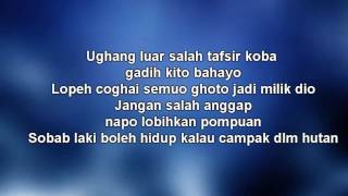 W A R I S ft Dato Hattan  Gadis Jolobu Lyrics Video [upl. by Eenert]