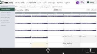 Landscape Scheduling Software  LMN  Calendar View [upl. by Asilad]