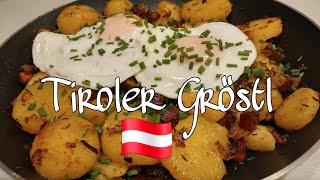 Tiroler Gröstl I Austrian Local Dish  The Wanderlust Family [upl. by Emera]