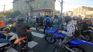 1000 BIKES TAKE OVER PHILLY STREETS DOING WHEELIES [upl. by Annoval]