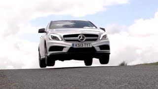 Mercedes A45 AMG v BMW M135i on Road and Track  CHRIS HARRIS ON CARS [upl. by Loy]