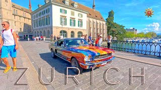 ZURICH SWITZERLAND ⚜️ Walking tour Niederdorf Münsterbrücke [upl. by Cordey]