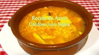 Arroz caldoso con sepia receta fácil y rápida [upl. by Essej]