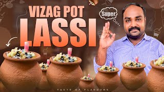 Vizag Pot Lassi  10 Varieties Of Lassi  Vizag Street Food TasteOfFlavours [upl. by Calabrese371]