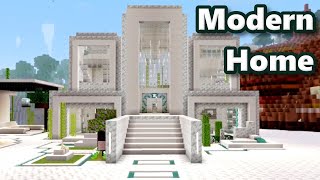 Modern Calcite House  Minecraft Building Ideas Creative [upl. by Survance]