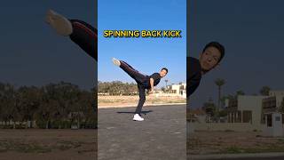 Spinning back kick Step by Step [upl. by Nollad]