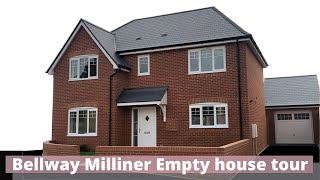 Bellway Milliner  Bellway Rowan  Empty house tour Newbuild house [upl. by Eelahc]