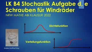 LK Prüfungsteil B4 Mathe Abi NRW 2022 Stochastik Aufgabe d und e [upl. by Merrie]