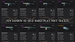 NEW R6 PRICE TRACKER WEBSITE Rainbow Six Siege Marketplace [upl. by Beberg]