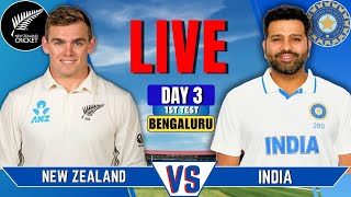 India vs New Zealand 1st Test Day 3  IND vs NZ Live Match  Live Cricket Match  Session 3 [upl. by Brathwaite653]