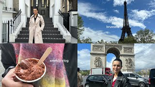 weekly vlog  london  paris  brussels [upl. by Leilani]