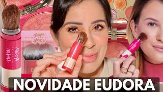 ÃšLTIMAS NOVIDADES EUDORA Linha NIINA SECRETS  PÃ“ SOLTO  PINCEL  BLUSH MOSAICO E MAIS [upl. by Hendon397]