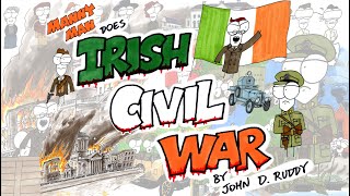 Irish Civil War in 14 Minutes  Manny Man Does History [upl. by Salisbarry]