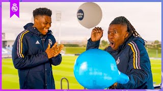 Tchouameni and Camavinga terrified with the Balloon Challenge 😂  Real Madrid amp Nivea Men [upl. by Azral]