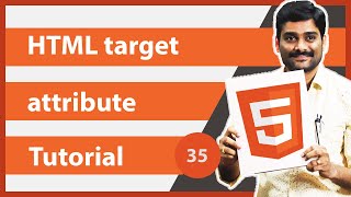 HTML target Attribute  HTML Tutorial 35 🚀 [upl. by Irish]