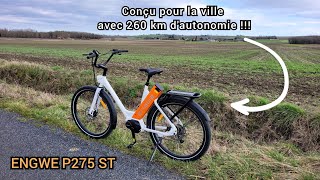 Un Vélo conçu pour la ville avec 260 km dautonomie  ENGWE P275 ST vanlife [upl. by Nywra9]