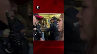 Policías del Metro desalojan a cuentista e hija [upl. by Losyram]