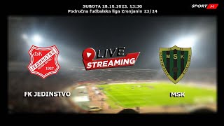 FK JEDINSTVO Novi Bečej  MSK Mihajlovo Livestrem 28102023 1330 [upl. by Neelrad]