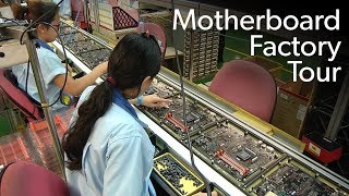 How a motherboard is made Inside the Gigabyte factory in Taiwan [upl. by Azaleah]