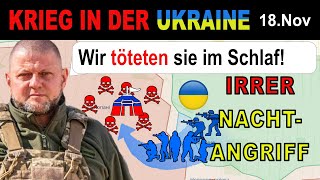 18Nov GEMETZEL  Ukrainer SCHLEICHEN NACHTS IN RUSSISCHE KASERNE  UkraineKrieg [upl. by Shaner976]