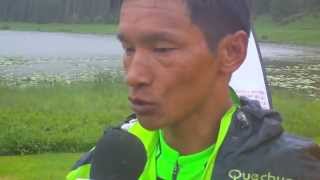 Nordic Magazine  Dawa Sherpa gagne la TransjuTrail 2012 [upl. by Adirehs533]