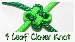 Tutorial 4 Leaf Clover Knot [upl. by Zeni419]