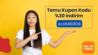 📌 Temu Kupon Kodu acs646908 ⌛️ Temu İndirim Kuponu \u00100 çalışıyor [upl. by Eusassilem]