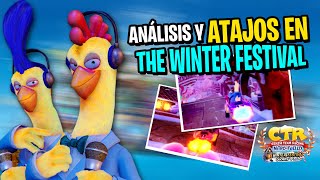 ANÁLISIS Y ATAJOS DE JENGIBRE VERTIGINOSO  CRASH TEAM RACING  THE WINTER FESTIVAL [upl. by Nylarej282]