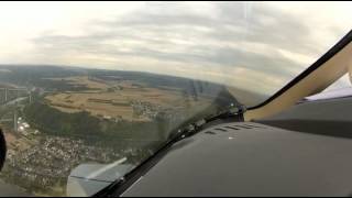 P180 Avanti II a short field take off and landing at EDRK Koblenz Germanymp4 [upl. by Froh206]