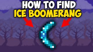 How To Get Ice Boomerang In Terraria Seed  Ice Boomerang Terraria Seed 1449 [upl. by Hannala]