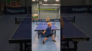 Next Level Table Tennis Humiliation pingpong tabletennis [upl. by Behlau763]