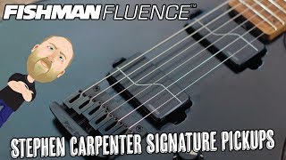 Fishman Fluence Steph Carpenter Signature Pickups  Demo [upl. by Lynnworth]