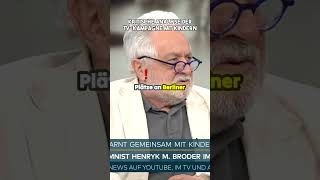 Henryk M Broder Neue TVKampagne der UN macht fassungslos WELTVideoTV [upl. by Ahtinak521]