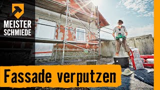 Fassade verputzen  HORNBACH Meisterschmiede [upl. by Alul]