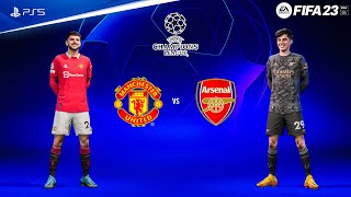 FIFA 23  Manchester United vs Arsenal Ft Mount Havertz Declan Rice  PS5™ Gameplay 4K60 [upl. by Ilene]