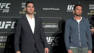 UFC 210 media day faceoffs [upl. by Letrice]