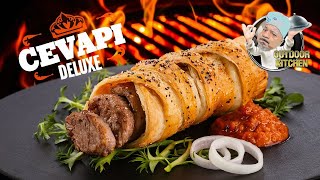 Cevapcici Rezept Deluxe Original Cevapcici umhüllt von knusprigem Blätterteig [upl. by Lezti]