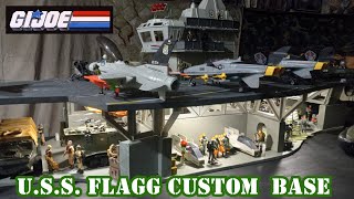 EP03  1985 GI JOE USS FLAGG WITH CUSTOM BASE amp LOWER LEVEL [upl. by Beckman]