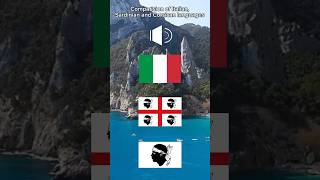 Comparision Italian sardinian and Corsican languages Italian voice testadimoromaps sardinia [upl. by Anileda]