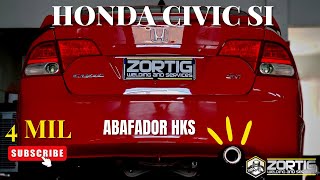 HONDA CIVIC SI ABAFADOR FINAL HKS [upl. by Nodnal879]