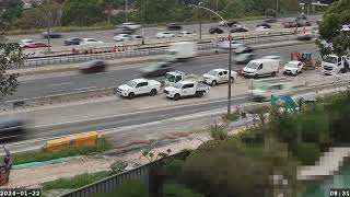 Warringah Freeway Upgrade time lapse  Monday 22 January 2024 [upl. by Alfy]