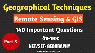 Geographical Techniques 140 Important Questions  Part 5 81100 Md Abdus Salam  Netset Corner [upl. by Baniaz]