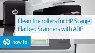 Cleaning the Rollers on HP Scanjet Flatbed Scanners with an ADF  HP Scanjet  HP [upl. by Ender]