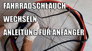 Fahrradschlauch wechseln  Anleitung für Anfänger [upl. by Lisan]