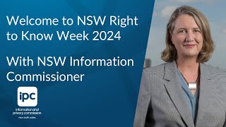 NSW Information Commissioner welcomes you to Right to Know Week NSW 2024 [upl. by Cecil]