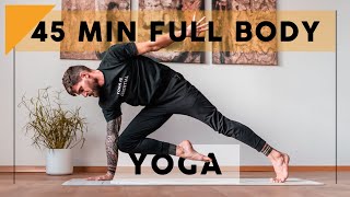 45 Minute Advanced Full Body Strength amp Control Yoga Flow [upl. by Asiole]