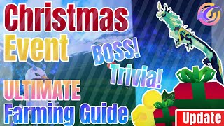 Christmas Event  ULTIMATE Farming Guide  BOSS  Trivia  Creatures of Sonaria  Roblox [upl. by Ladd419]