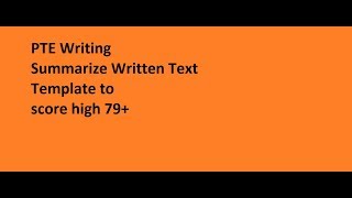 PTE Writing Summarize written text FormatTemplate and structure with example of PTE Real Exam [upl. by Hirsh]