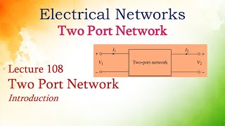 Lecture 108 Two Port Network Introduction [upl. by Elleirad]