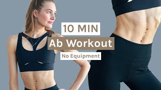 10 MIN AB WORKOUT  No Equipment  Sanne Vloet [upl. by Eentrok773]